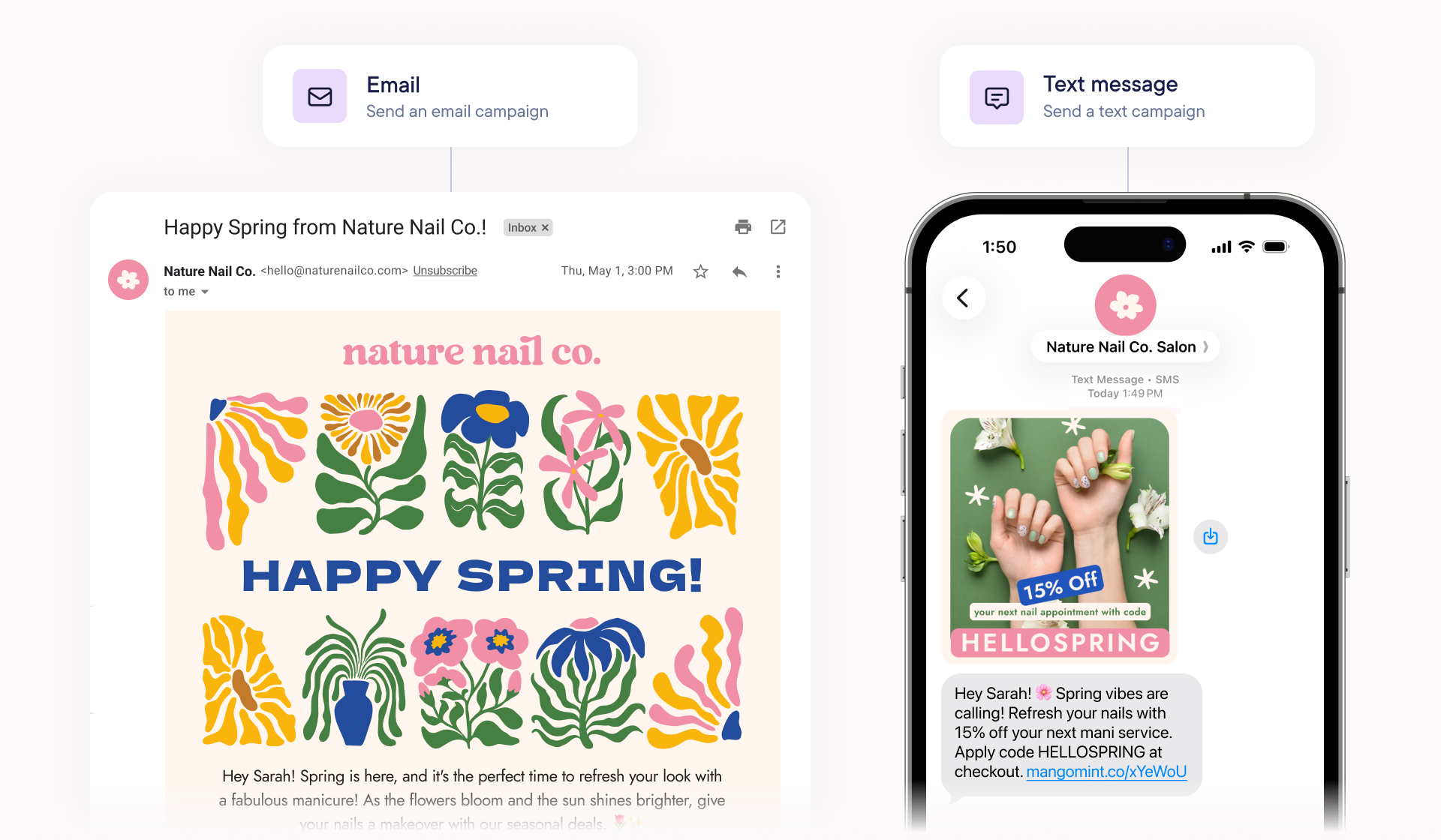 Text & email campaigns