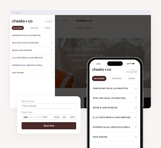 Straightforward client bookings