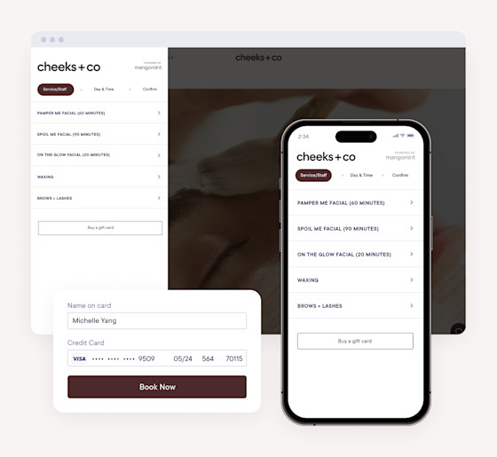 Straightforward client bookings
