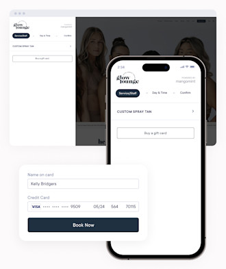 SEAMLESS TANNING SALON SCHEDULING mobile