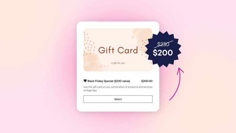 Gift card promotions have come to Mangomint