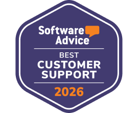 Software Advice Best Customer Support 2026 Badge