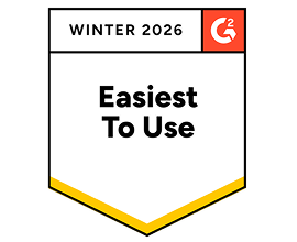 G2 Easiest to Use Winter 2026 Badge