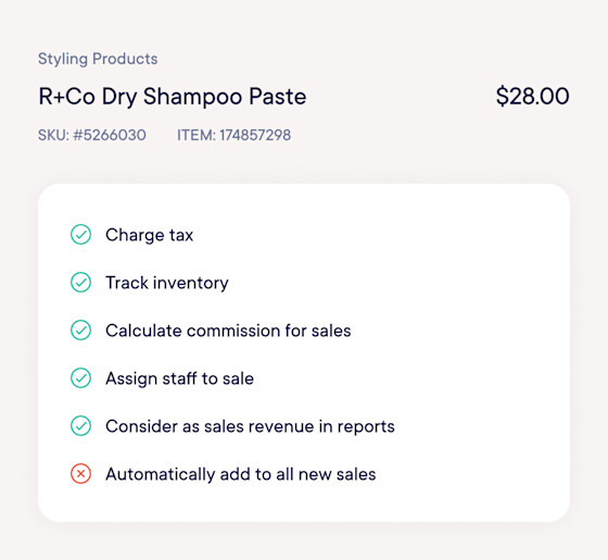 Customize settings for each product