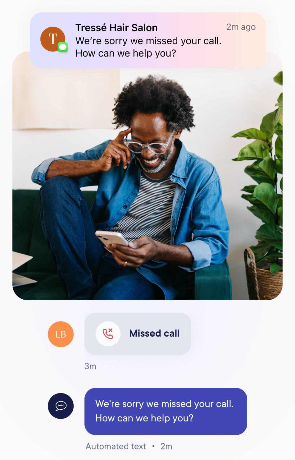 AUTOMATE MISSED CALLS mobile