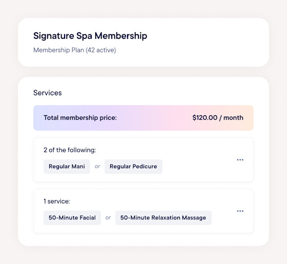 Create service-based memberships