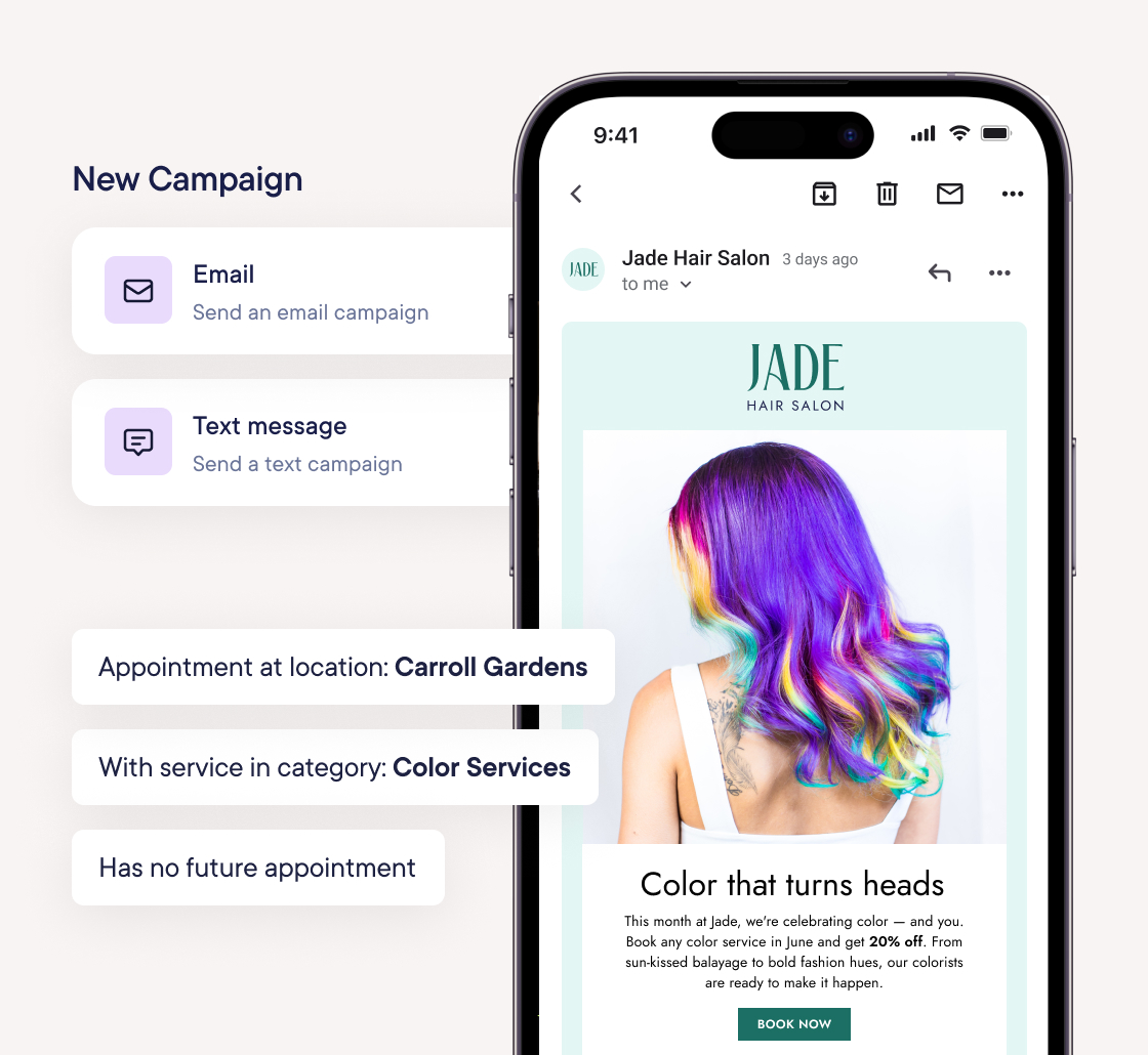 Email & text marketing