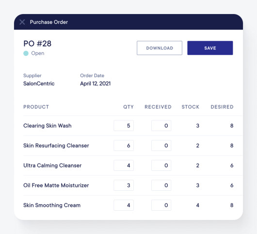 Purchase orders