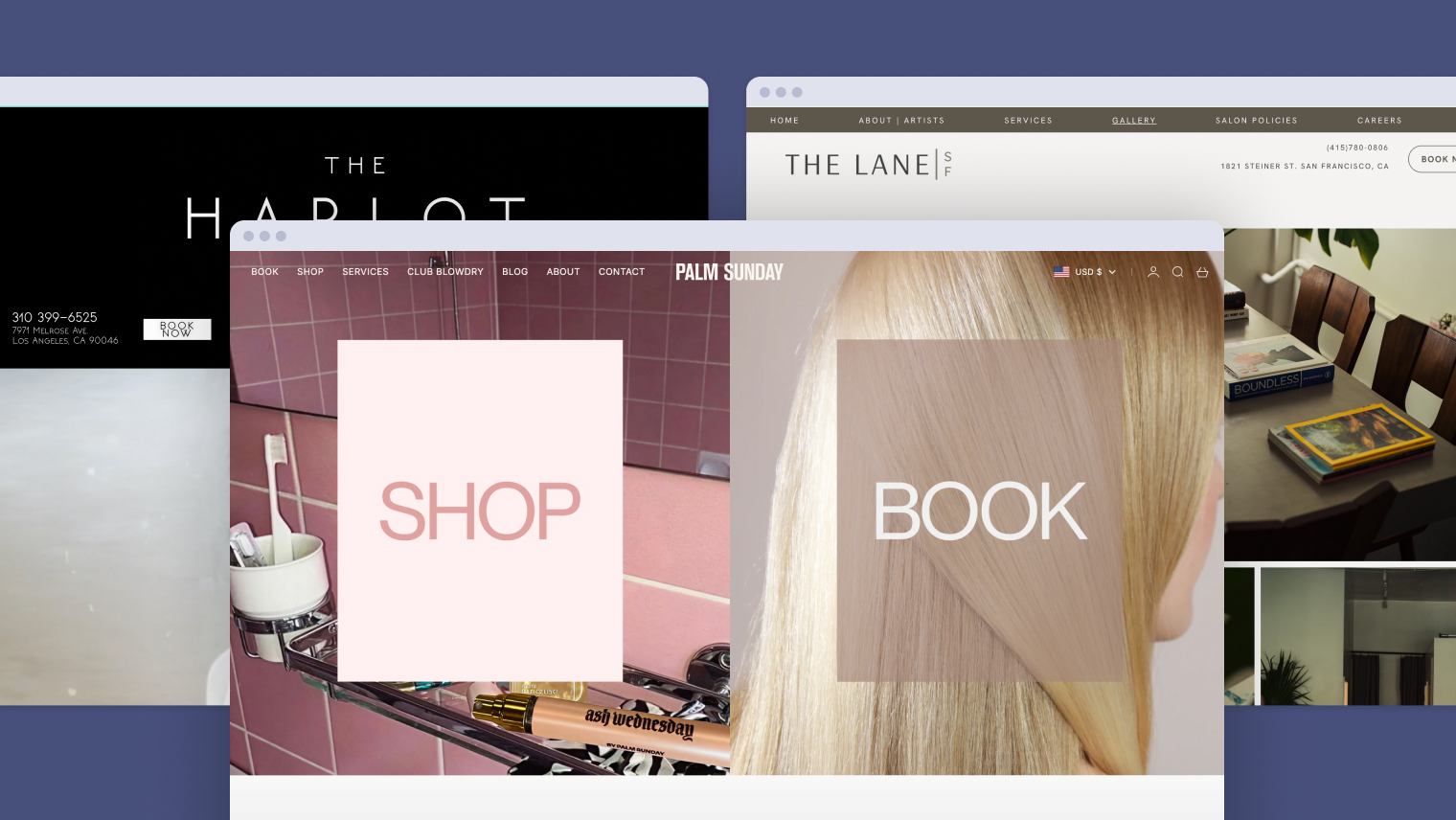 8 beautiful hair salon web designs