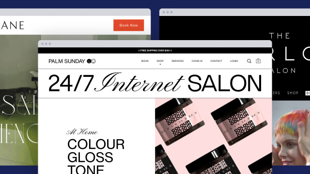 7 beautiful hair salon web designs