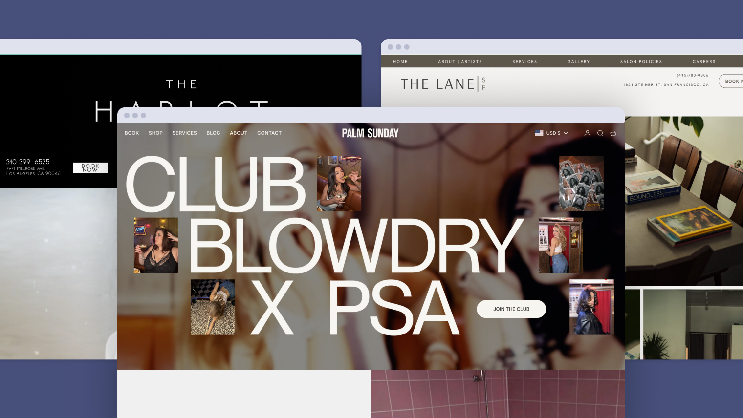 8 beautiful hair salon web designs