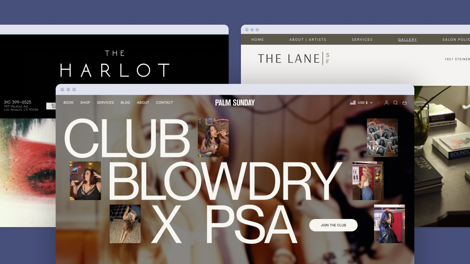 8 beautiful hair salon web designs