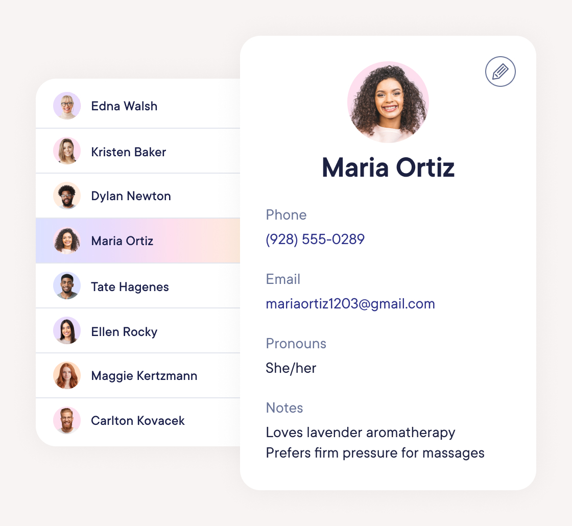 Keep client details organized