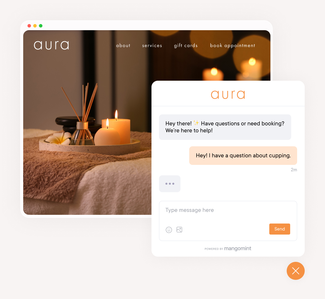 Chat with your website visitors