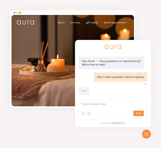 Chat with your website visitors