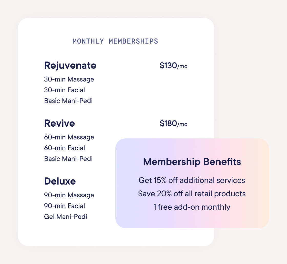 Reward members with perks and benefits