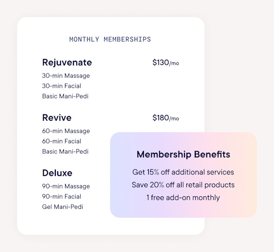 Reward members with perks and benefits