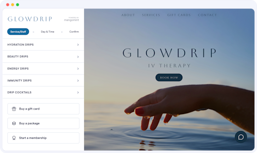Best IV Therapy Software for Booking, Scheduling & Payments | Mangomint