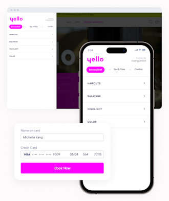 Booth renter salon and spa online booking mobile