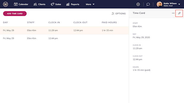 How to Manage & Edit Time Cards | Mangomint