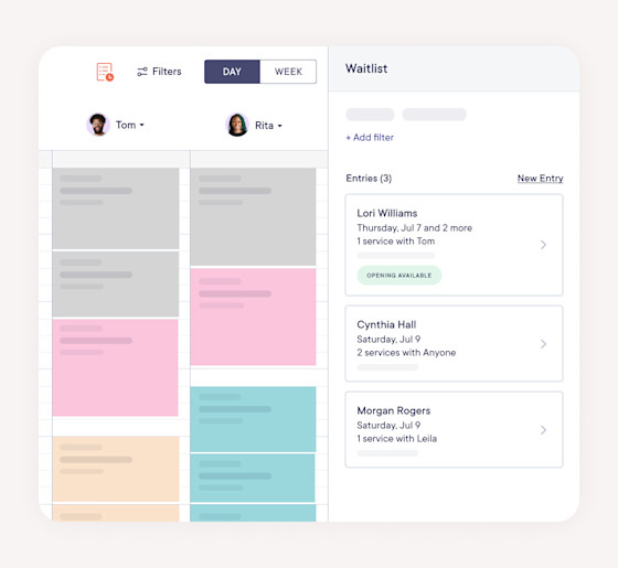 Fill openings automatically with the Intelligent Waitlist
