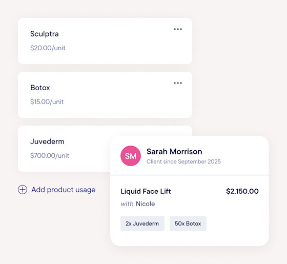 Product usage tracking