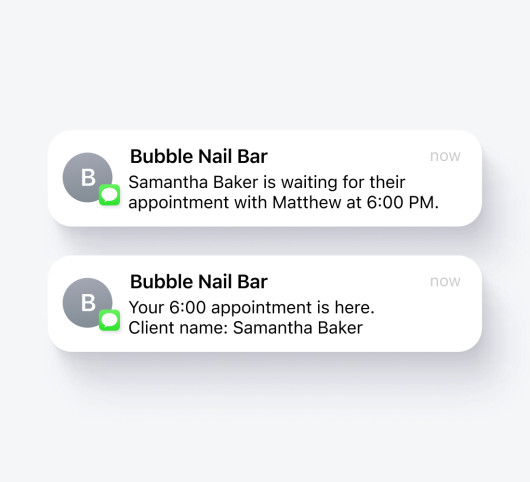 Streamline check-in with staff notifications