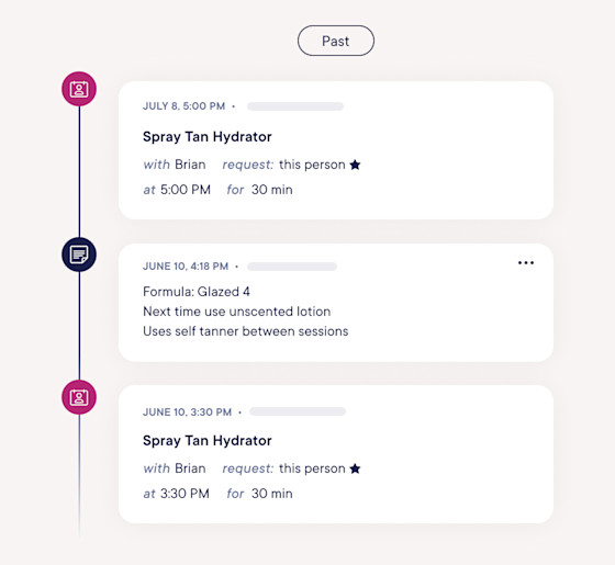 Tanning client management