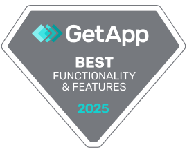 Get App Best Functionality & Features 2025 Badge
