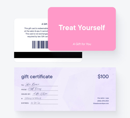 Sell gift cards and certificates