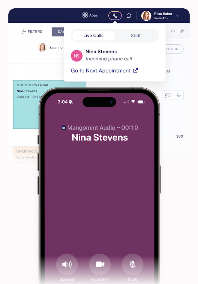Call, Text, & Chat | Mangomint Salon & Spa Software