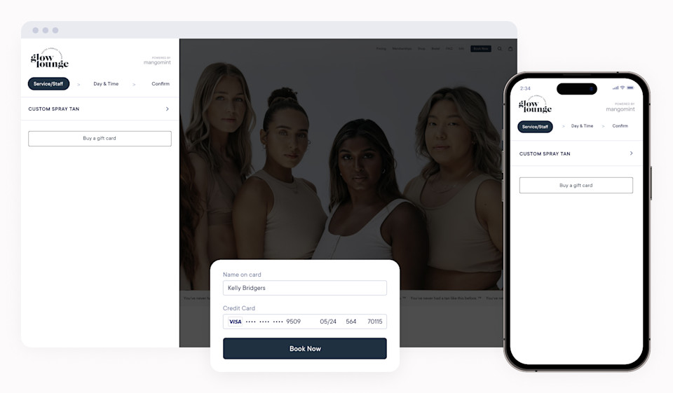 SEAMLESS TANNING SALON SCHEDULING