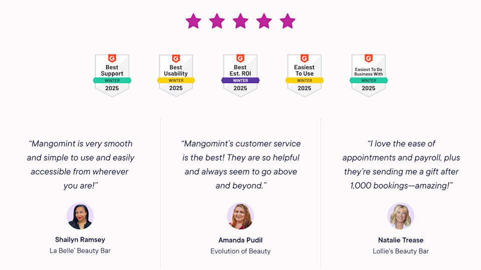 Hear it from best-in-class beauty studio professionals