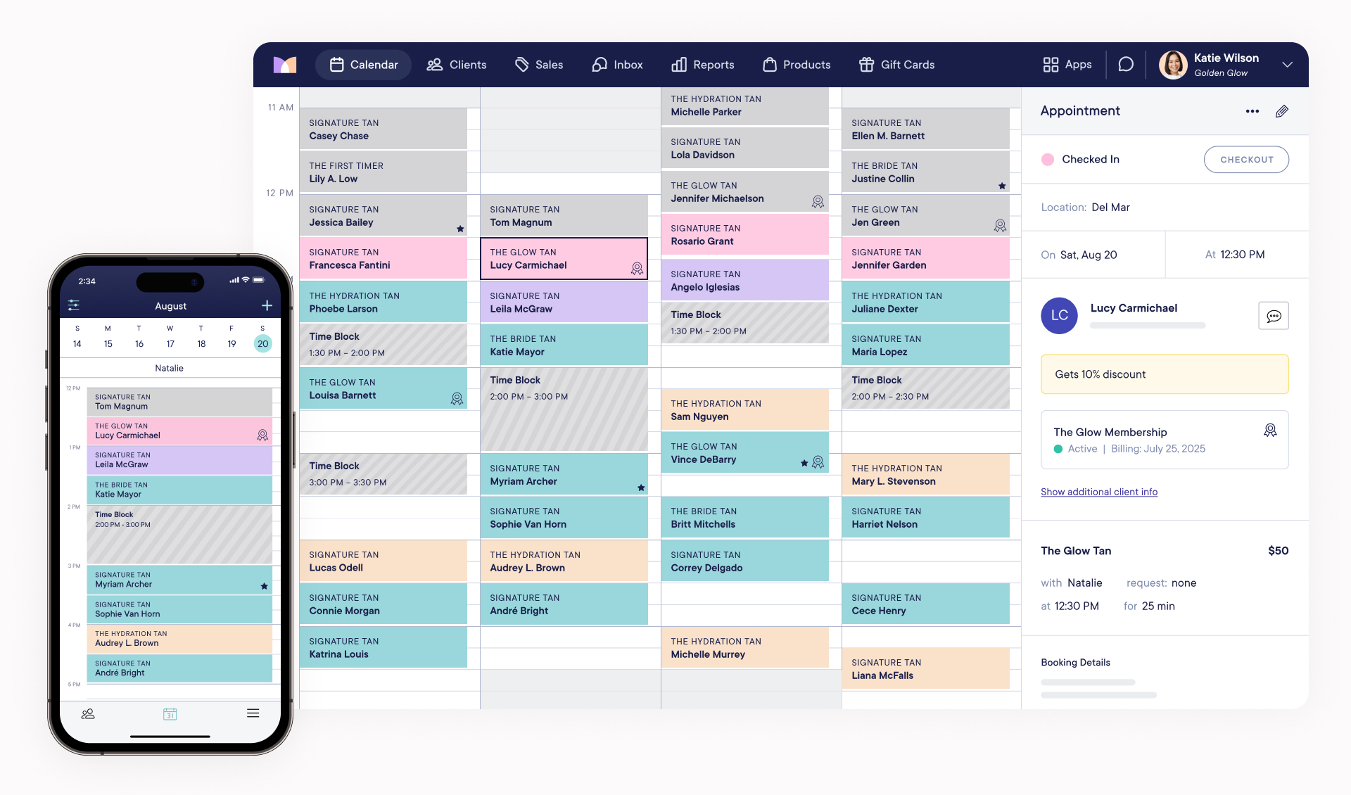 Advanced tanning salon management