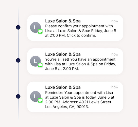Automate appointment confirmations and reminders