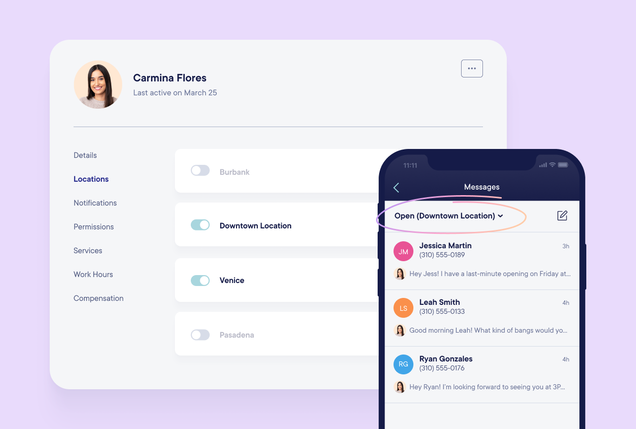 Introducing location-specific phone numbers | Mangomint Salon and Spa ...