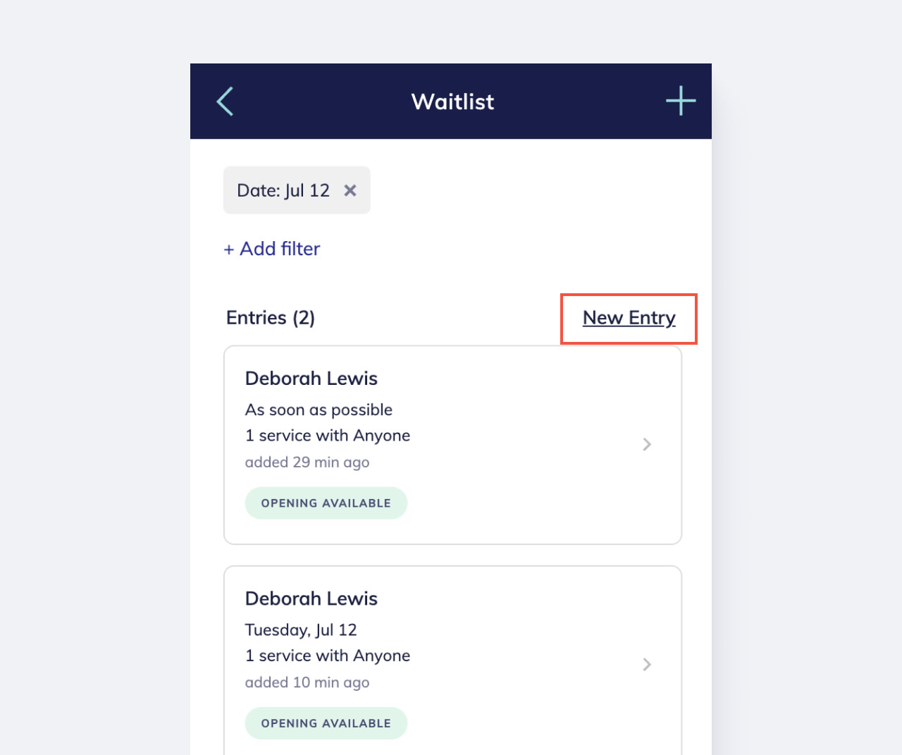 Adding and Finding Waitlist Entries | Mangomint Salon and Spa Software