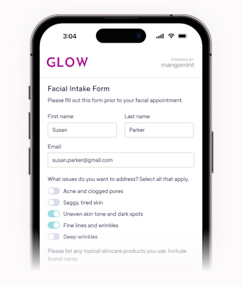Clients can **access their forms** on their own computer or phone, without signing in to an account.