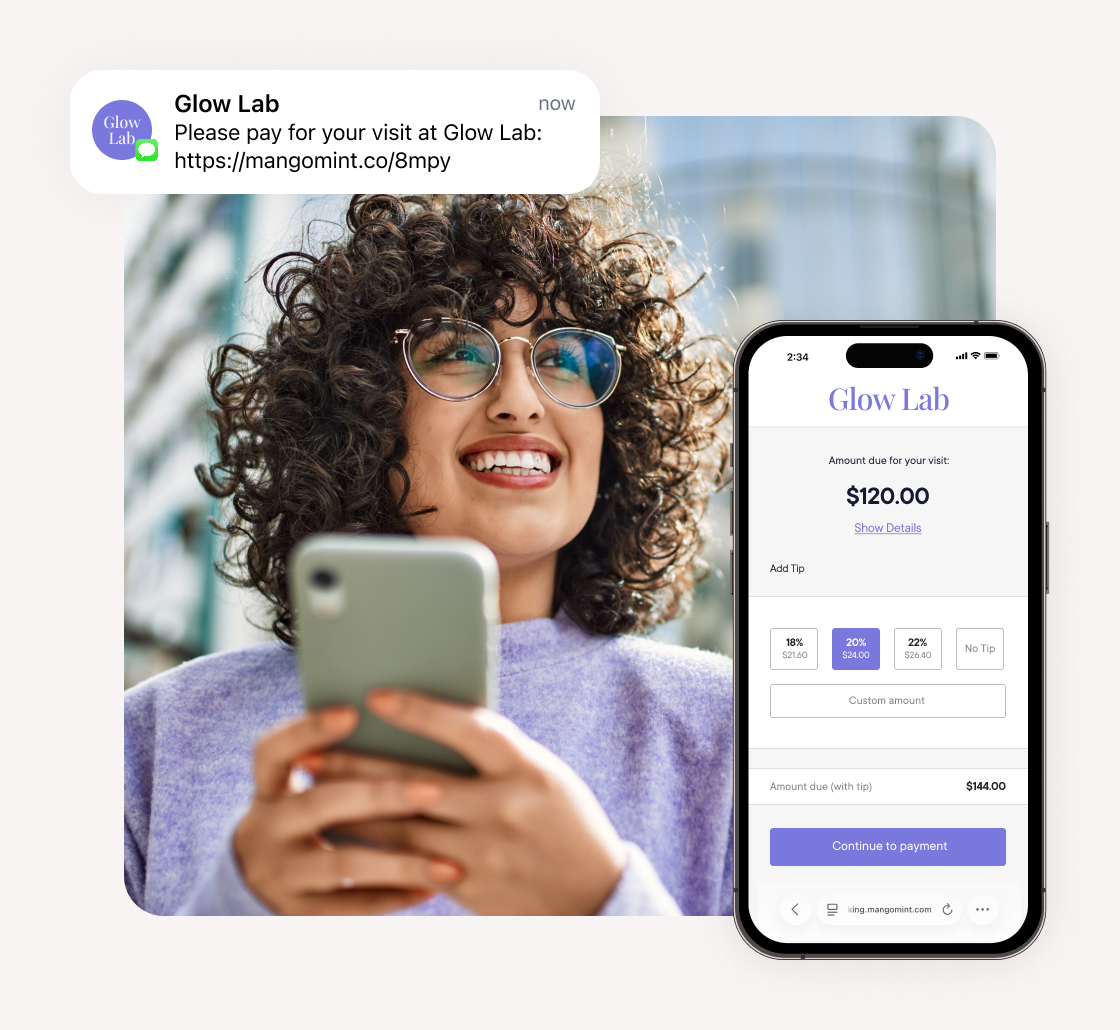 Checkout & pay via text