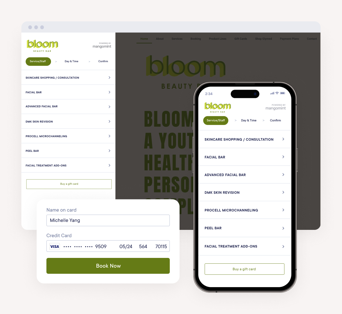 Seamless booking every time