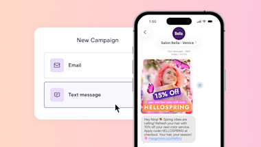 Text Message Campaign Example Introducing Text Campaigns | Mangomint Salon and Spa Software