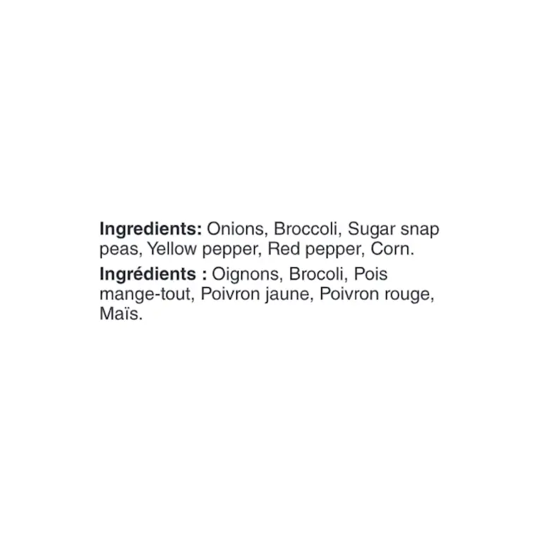 WFC 4013 Produce StirFryMix Ingredients