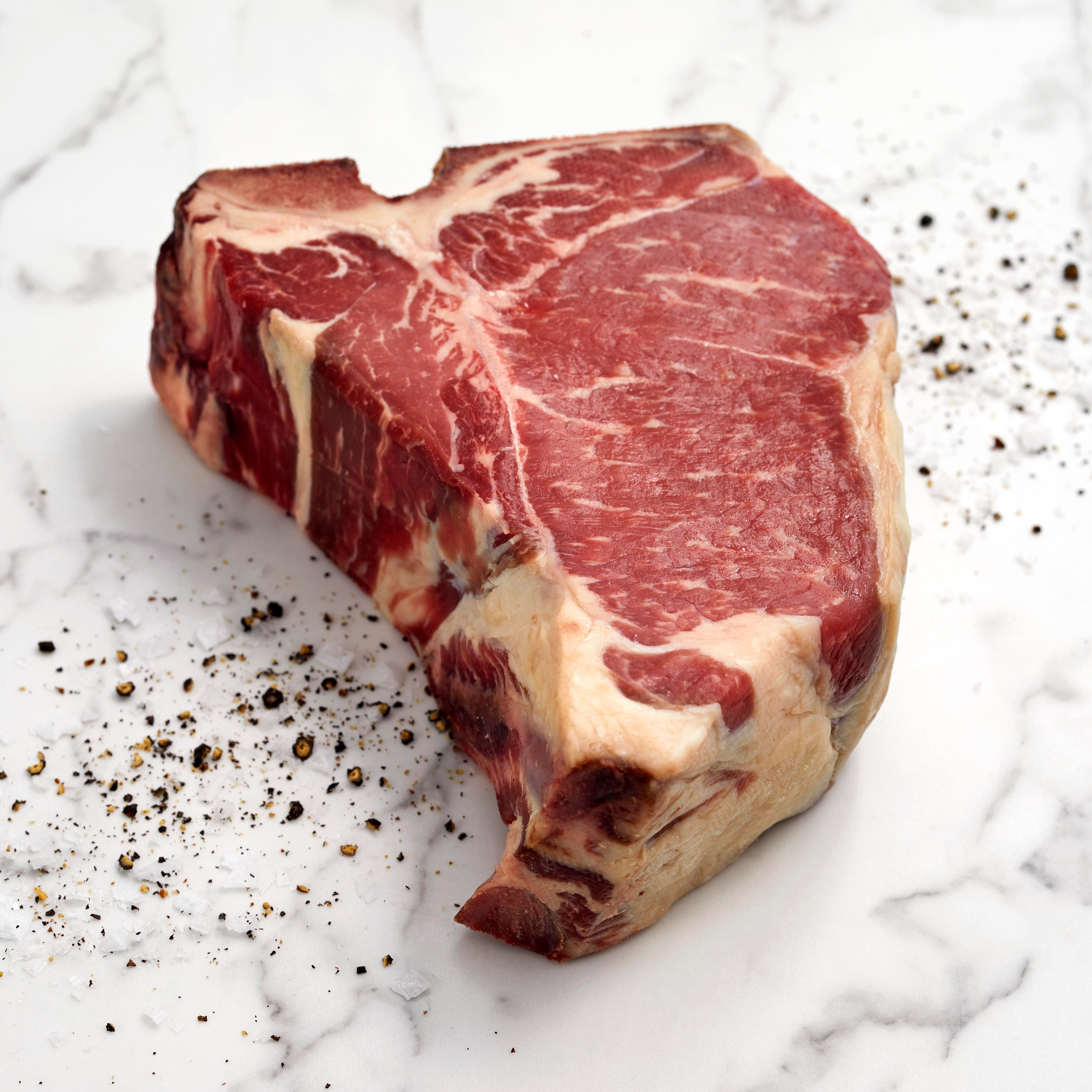 Canadian Prime Bone In Beef T-Bone Steak Thick Cut - Wild Fork Foods