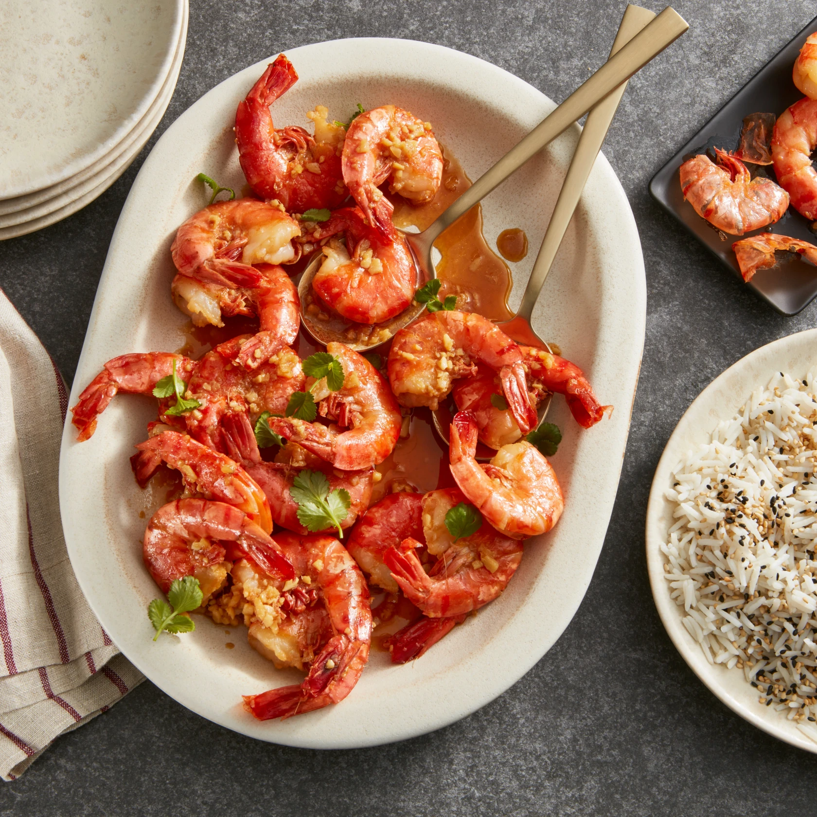 Tiger Prawns in Garlic Ginger Soy Sauce - Wild Fork Foods