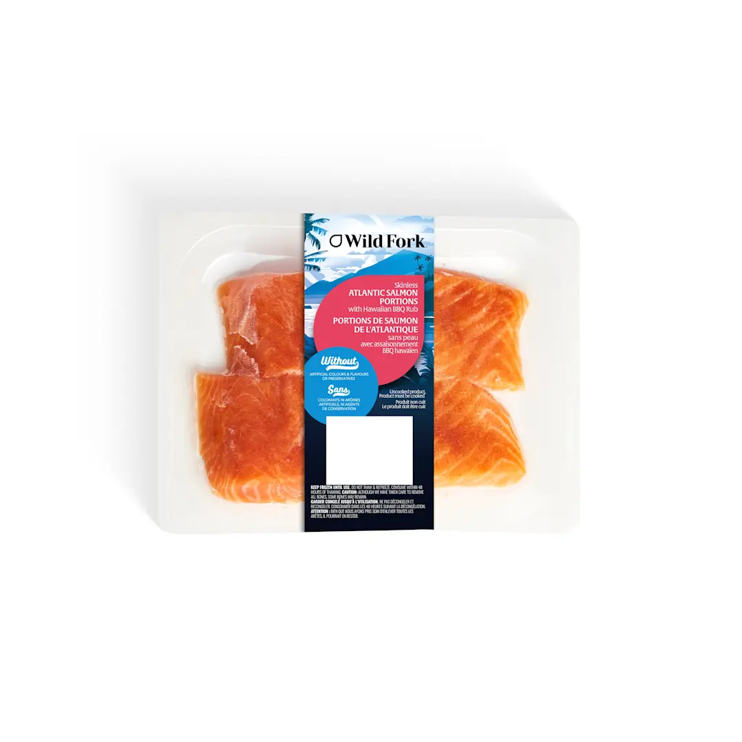 WFC 5208 Seafood Salmon Portions Hawaiian BBQ PD new label
