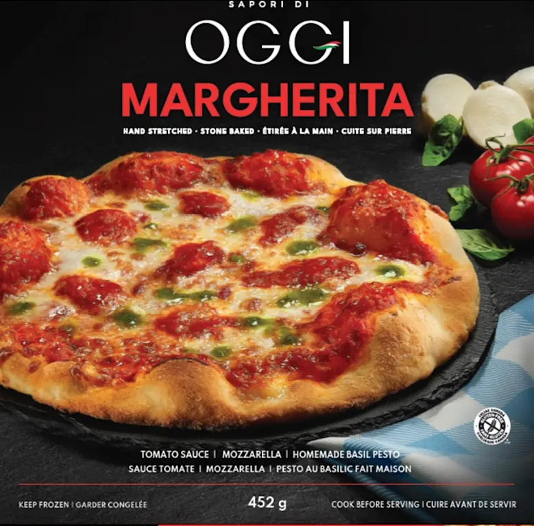 Packaged Margherita Gluten Free Pizza - Oggi