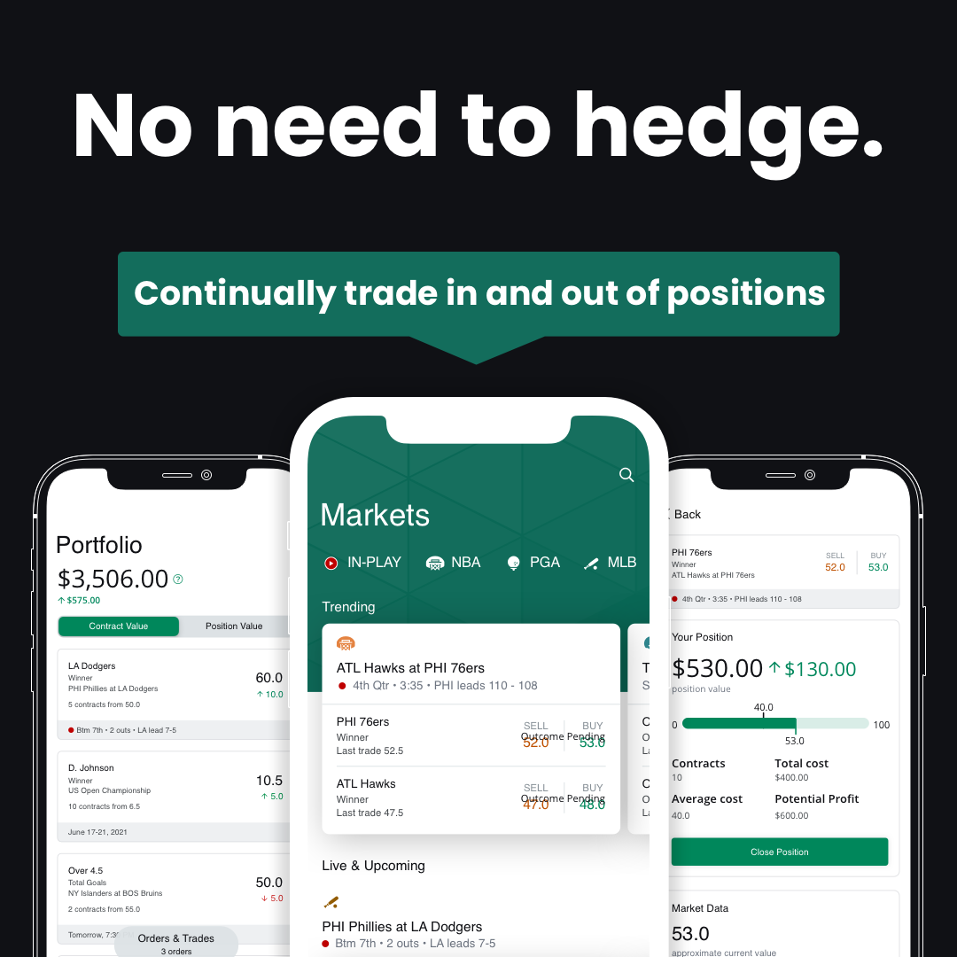 No need to hedge your sports bets with Sporttrade.