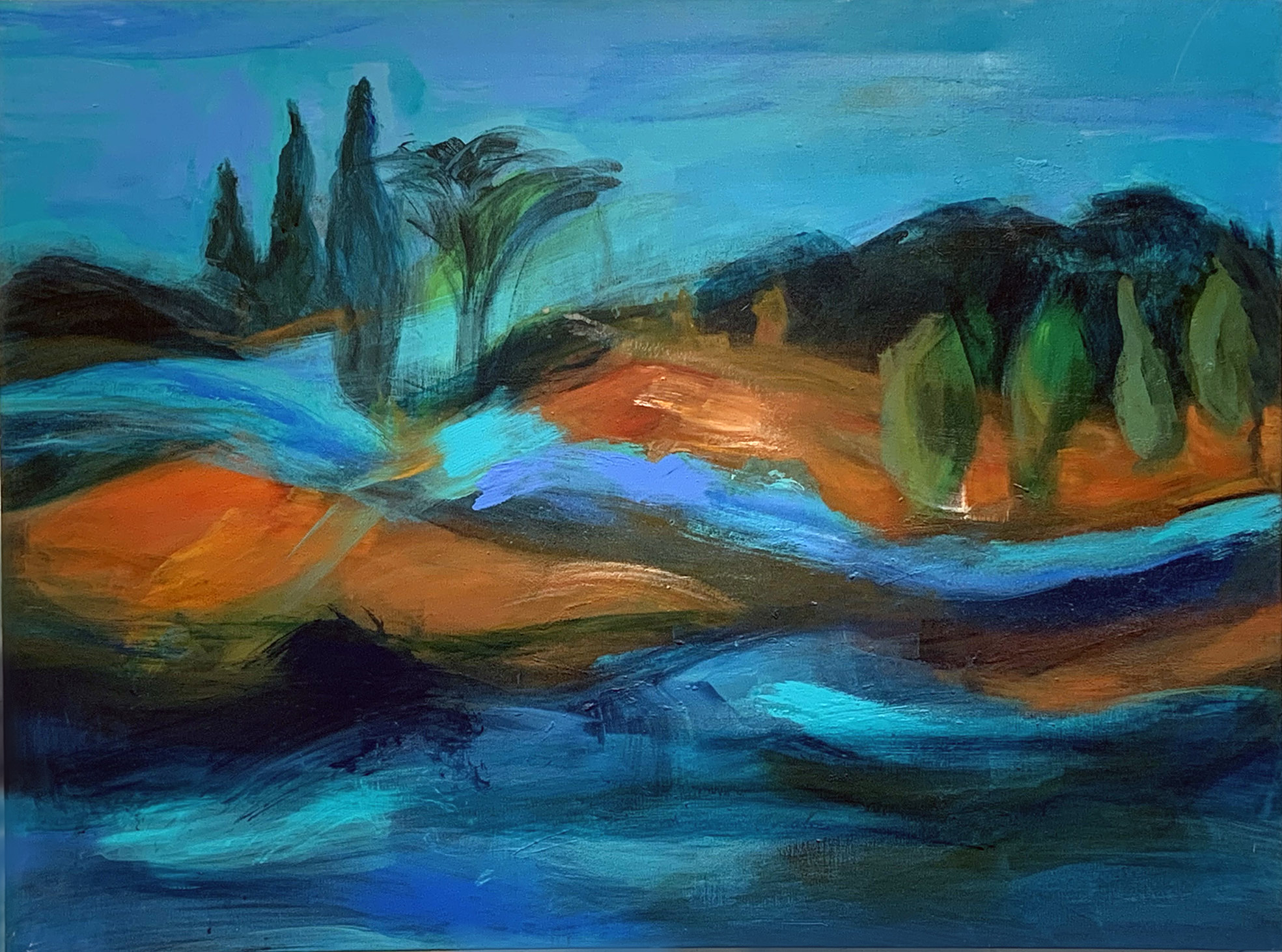 Sky, Land, Water,130x97