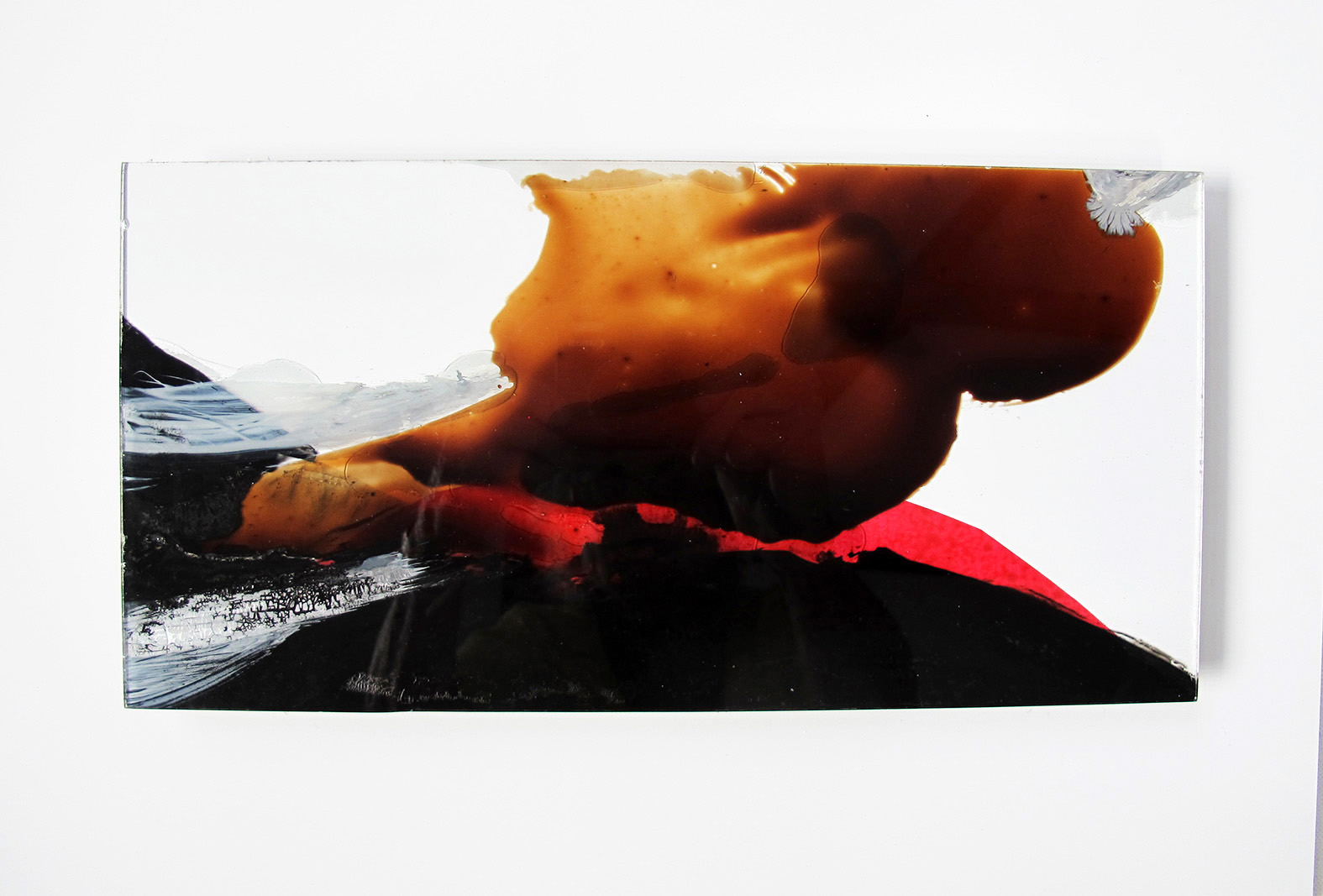 Etude cosmogonie, verre sur Dibond, 15 x 30-4