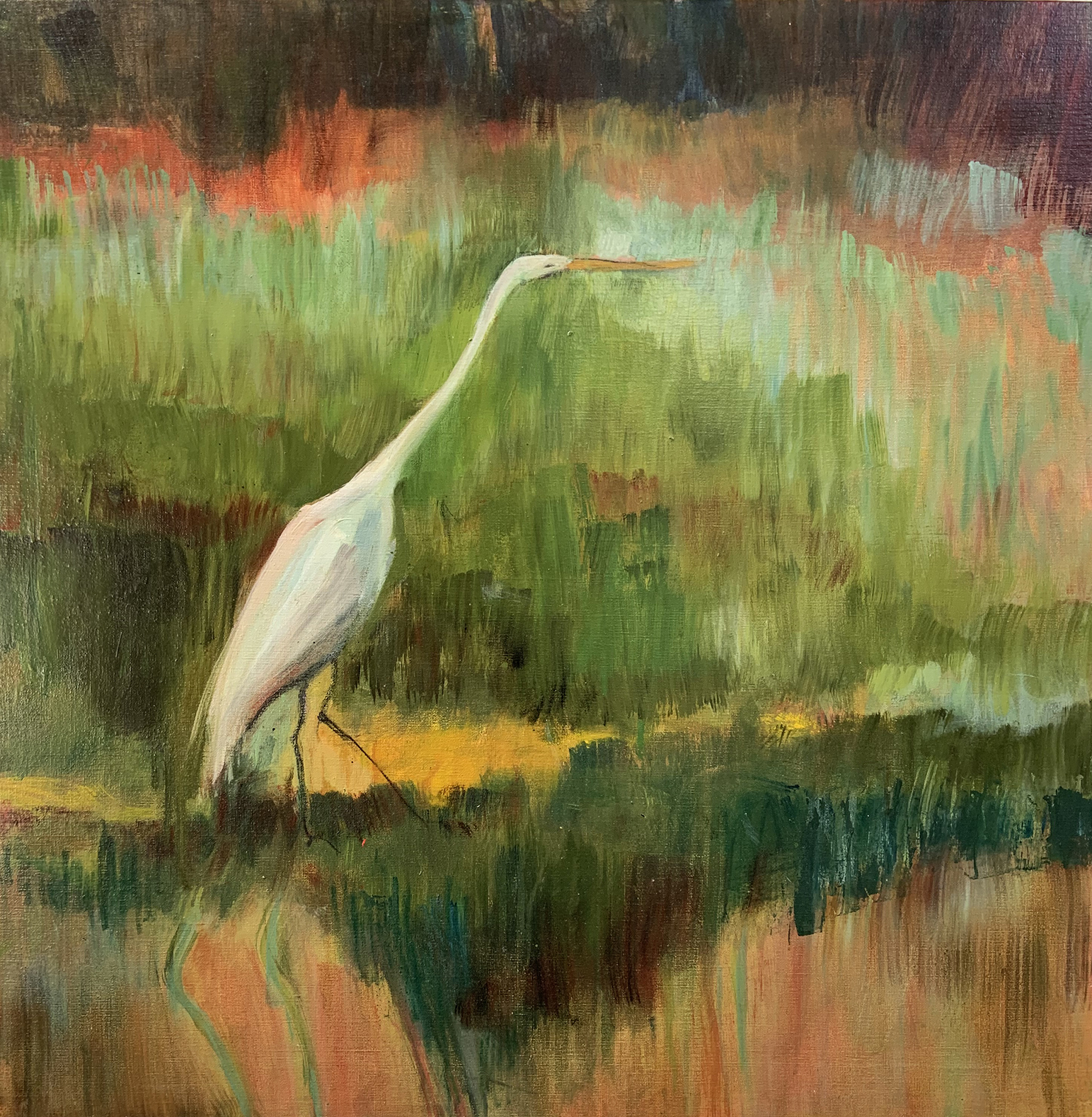 Cape Cod Egrets 80 x 80